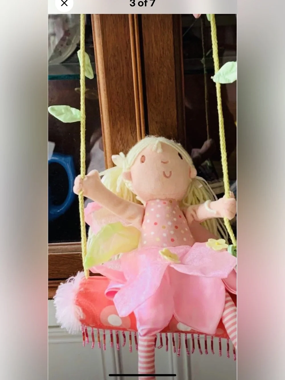 GUND wall to wall fun fairy on a swing Fairycore Fantasy Fairytales